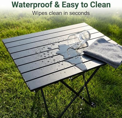 Folding Camping Table, Small Camping Table, Portable Aluminum Camp