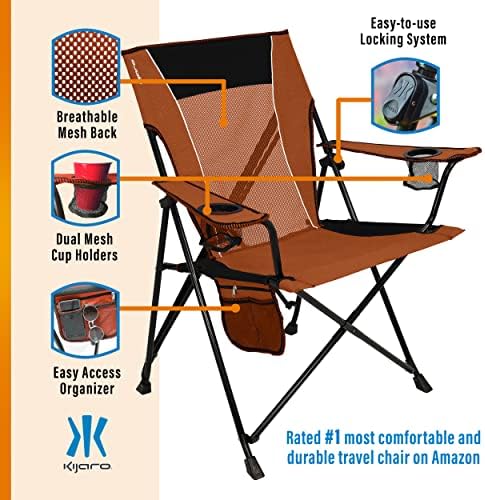 Kijaro Dual Lock Chair Color: Victoria Desert Orange