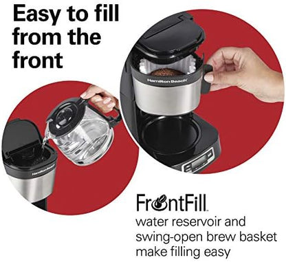 Hamilton Beach 5 Cup Drip Coffee Maker with Easy FrontFill Basket