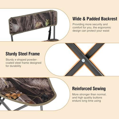 REDCAMP Tripod Hunting Chair for Blinds, Folding Lightweight Portable Fishing Chair