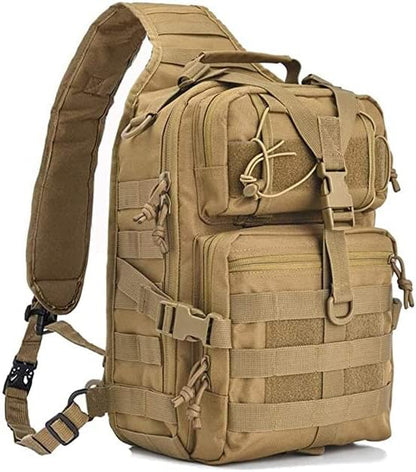 hopopower Tactical Sling Bag Pack Military Rover Shoulder Backpack EDC Assault Range Bag, Water-Resistant