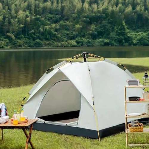 Camping Tent Pop Up,Backpacking Tents, Automatic Family Camping Tent, Instant Tents for Camping,Easy Set Up Tent,Portable Dome Tent for Camping Hiking & Traveling (Color : /Gray, Size : 4-5 Persons