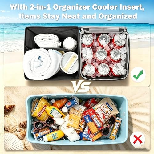 2-in-1 Cooler Organizer Insert for X Large Bogg Bag Accessories