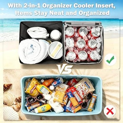 2-in-1 Cooler Organizer Insert for X Large Bogg Bag Accessories