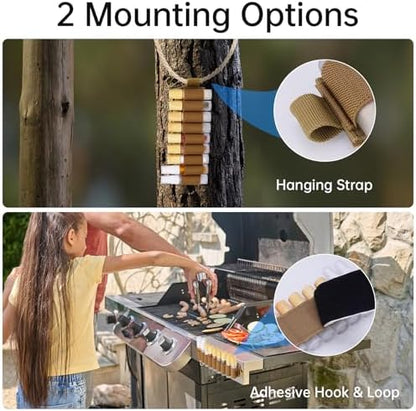 NiHome Camping Spice Kit 9pc Glass Jars Spray Bottles Leakproof Travel