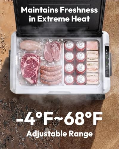 EUHOMY 37QT 12 Volt Refrigerator, -4℉~68℉ Portable Freezer, for Car