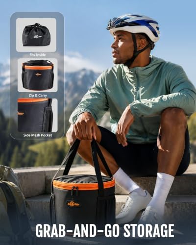 Camping Cookware Set with Stove, Stainless Steel Outdoor Cooking Kit with Pot, Strainer Pot, Frying Pan, Adapter and Storage Bag, Portable Camping Pots and Pans Set for Camping, Hiking, Backpacking