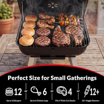 Portable Charcoal Grill, Small Foldable Outdoor Camping Tabletop BBQ Grill
