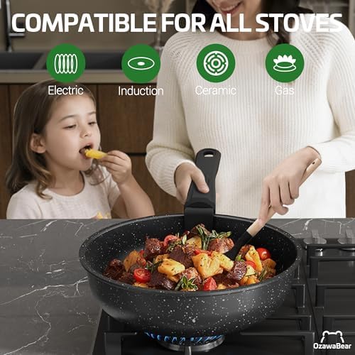 23 Pcs Pots and Pans Set Non Stick, Detachable Handle Cookware