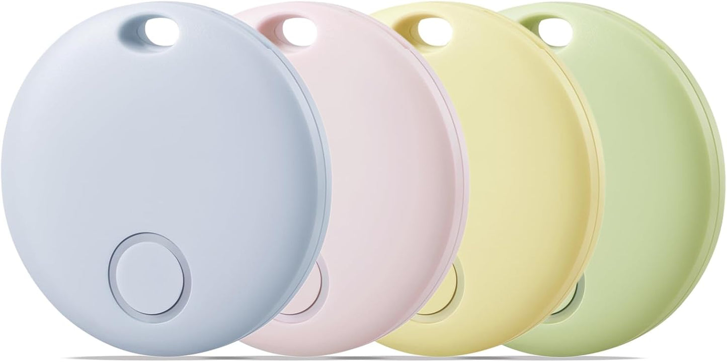 Reyke Air Tracker-4 Pack Smart Tag, Luggage Tracker Works with Apple Find My (iOS Only), Item Finder for Key, Backpack, Wallet, IP67 Waterproof