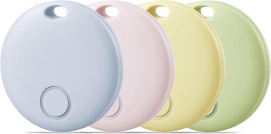 Reyke Air Tracker-4 Pack Smart Tag, Luggage Tracker Works with Apple Find My (iOS Only), Item Finder for Key, Backpack, Wallet, IP67 Waterproof