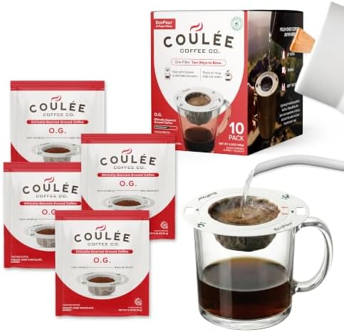 Coulée EcoPour O.G. Colombian Coffee, Medium Roast, Single Serve, 10 Pack