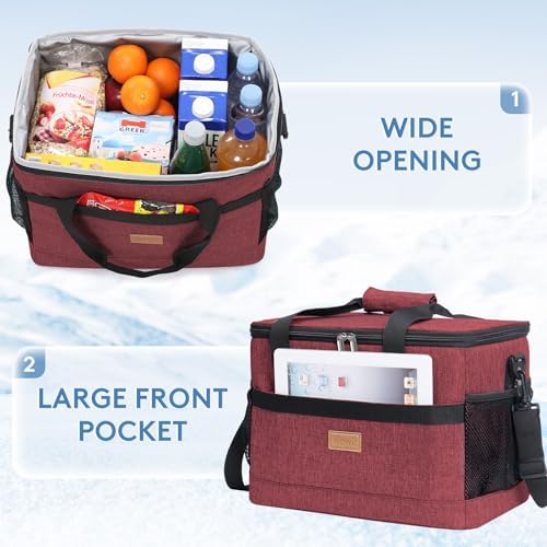 Lifewit Cooler Bag 30/50/60 Cans Collapsible, Insulated Large Lunch Bag