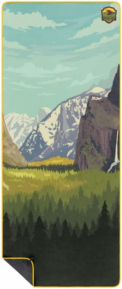 Rumpl Tech Towel Quick-Dry Towel for Travel, Beach, and Camp, Yosemite National Park