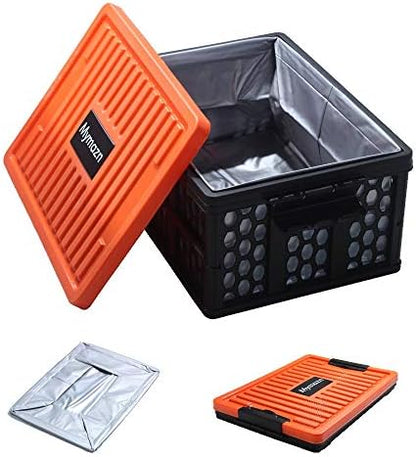 Mymazn Trunk Organizer Plastic for Car, Orange