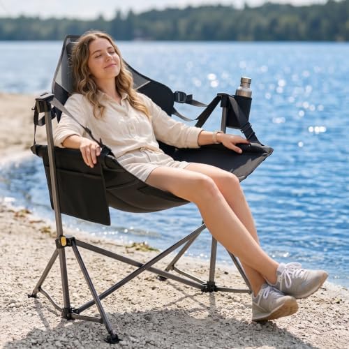 TIMBER RIDGE Hammock Camping Chair, Portable Oversized Swinging Camp Chairs