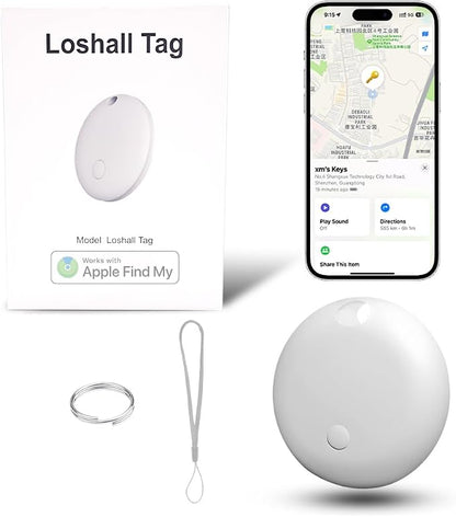 Smart Tag Tracker Works with Apple Find My, IP65 Waterproof and Replaceable by Unknown