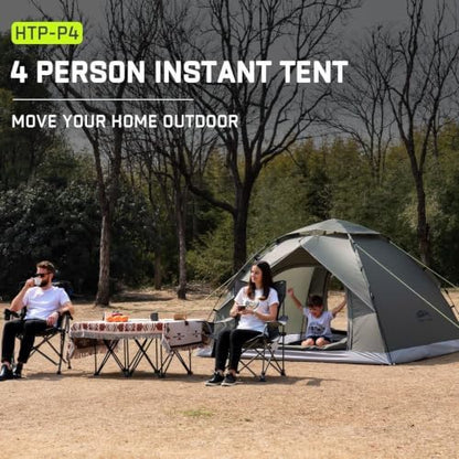 Happy Travel 2/4 Person Camping Tent, Instant Easy Pop Up Tents for Camping