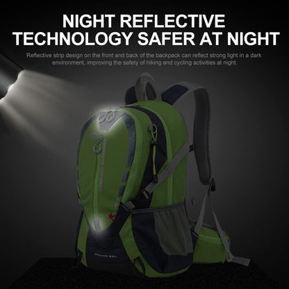 INOXTO Small Hiking Backpack with 2L Water Bladder and Rain Cover, 25L Hydration Backpack Hiking Daypack (Green)