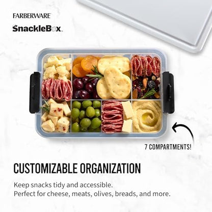 Farberware Snacklebox 7.8 x 12.7 Inch Cutting Board with Lid