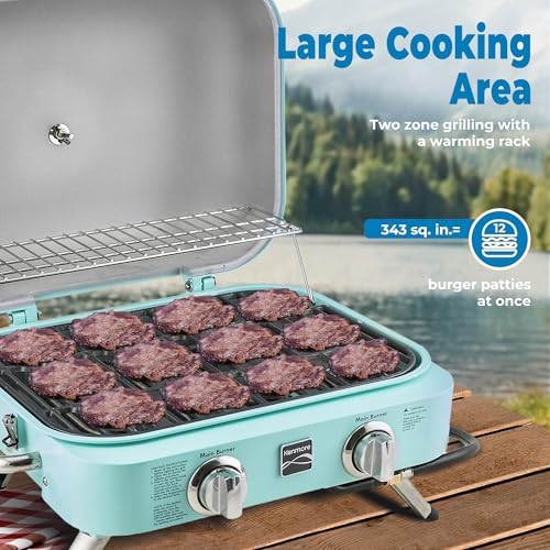 Kenmore 2-Burner Portable Tabletop Retro Gas Grill
