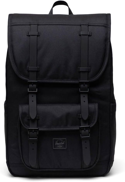 Herschel Supply Co. Little America Mid, Black Tonal, One Size