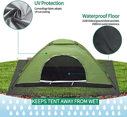 Sutekus Tent Camouflage Patterns Camping Tent Backpacking Tent for Camping Hiking 【Outdoor Equipment】