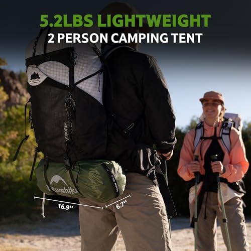 Naturehike Bleik-A 2-3 Person Camping Tent, Waterproof Double Layer Lightweight Backpacking Tents for Camping