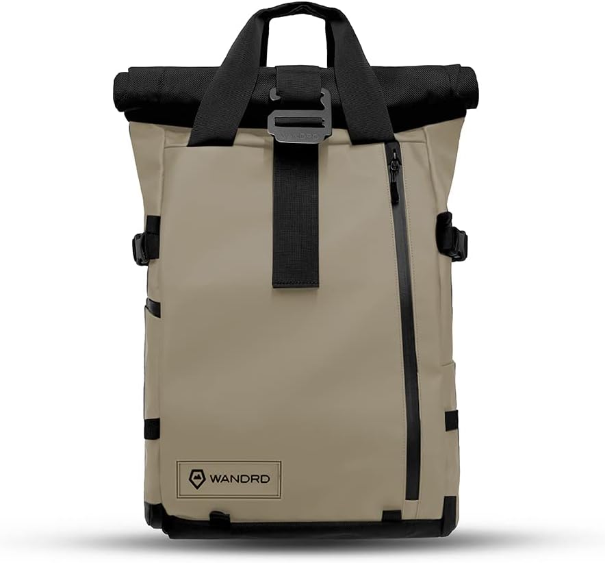 WANDRD PRVKE 31L, V3 Backpack: Weather-Resistant Travel & Camera Backpack with Laptop Sleeve, Quick Side Access, Clamshell Opening – Ideal Photography & Travel Bag (Yuma Tan)