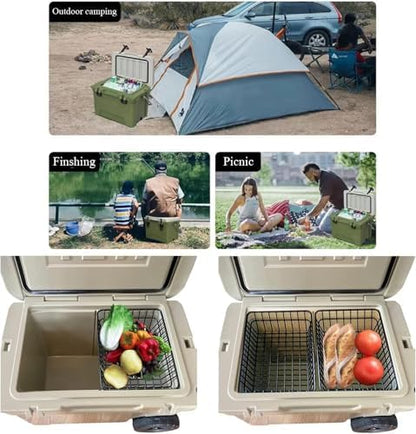 2 Pack Cooler Basket for Yeti Tundra Haul,Stays Food Chilled and Dry, Compatible with Other Cooler Accessories Cooler Locks, Dividers, Ice etc