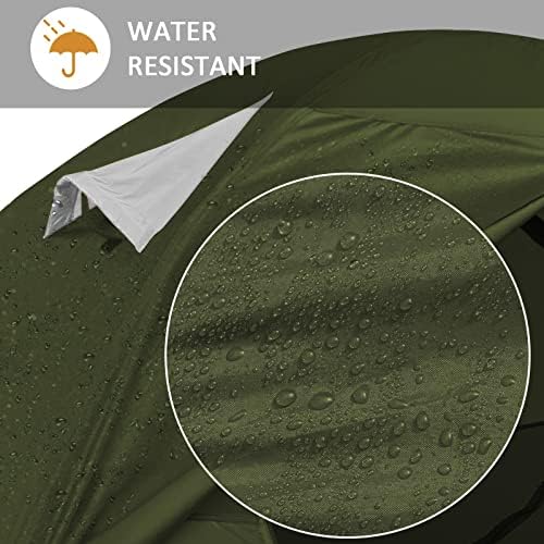 Bessport Camping Tent 1/2 Person Tent Waterproof Two Doors Backpacking Tent Easy Setup Lightweight for Outdoor, Hiking Mountaineering Travel