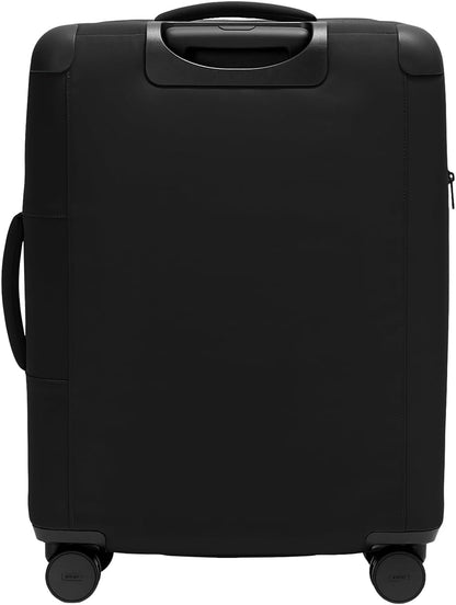 Away Softside Medium Checked Suitcase, 26 Inch Lightweight, Expandable Luggage For Men & Women, Durable Nylon Exterior, TSA Approved Lock, Idea1 For Trips 1-2 Weeks, Jet Black