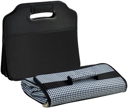 Picnic at Ascot 3 Section Folding Trunk Organizer- with Removable Cooler- Designed & Quality Approved in the USA