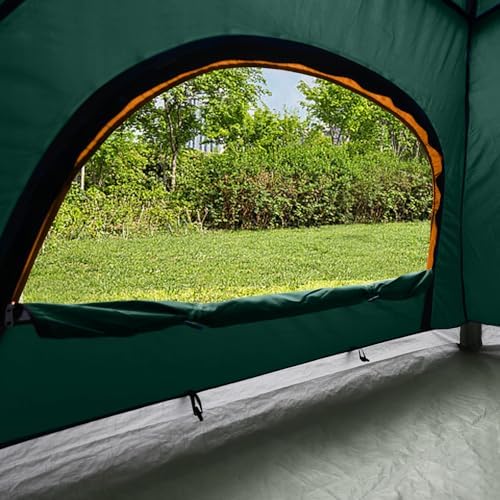 unp 6 Person 4 Season Dome Tent, Easy to Set Up for Camping & Hiking, Lightweight & Portable, Green