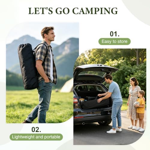 TrippleChain 4FT Folding Roll up Camping Table