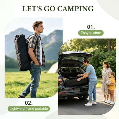 TrippleChain 4FT Folding Roll up Camping Table