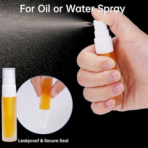 NiHome Camping Spice Kit 9pc Glass Jars Spray Bottles Leakproof Travel