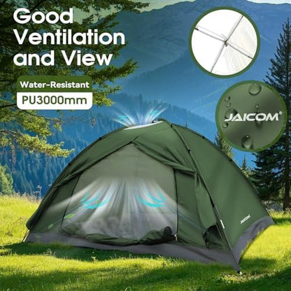 JAICOM 1-4 Person Camping Tent - Lightweight Backpacking Tent, Easy Set Up