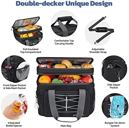 Maelstrom 24/30/60 Can Soft Cooler Bag, Double Deck Portable Ice Chest