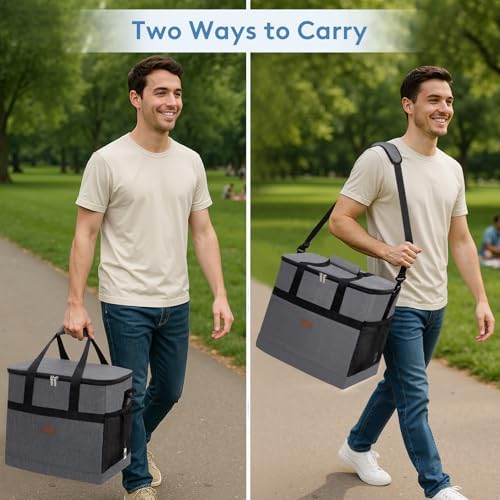 Lifewit Cooler Bag 30/50/60 Cans Collapsible, Insulated Large Lunch Bag