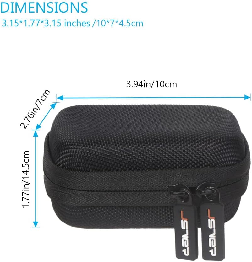 JSVER Carrying Case for GoPro Hero 13 Hard Travel Storage Case for Hero 13/12/11/10/9/8/7/6/5/4/3, DJI Osmo Action 5 Pro/4/3, AKASO Brave 8/EK7000/EK7000 Pro, Insta360 Ace/Ace Pro, Apexcam
