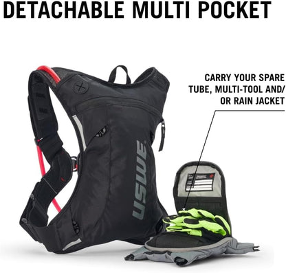 USWE Outlander Hydration Pack with Water Bladder, Hydration Backpack - Backpack for Cycling, MTB, Trail Running & More