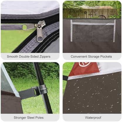 CAMPROS CP Tents for Camping 2/4/6 Person, Waterproof Windproof Dome Tent