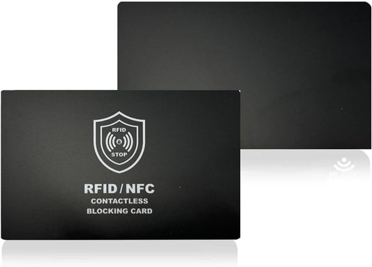 Technixx RFID Blocking Card, 3 Pack, Contactless NFC Jamming Credit & Debit Card ID, Protection for your wallet and passport, One Card Protects Entire Wallet