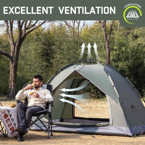 Happy Travel 2/4 Person Camping Tent, Instant Easy Pop Up Tents for Camping