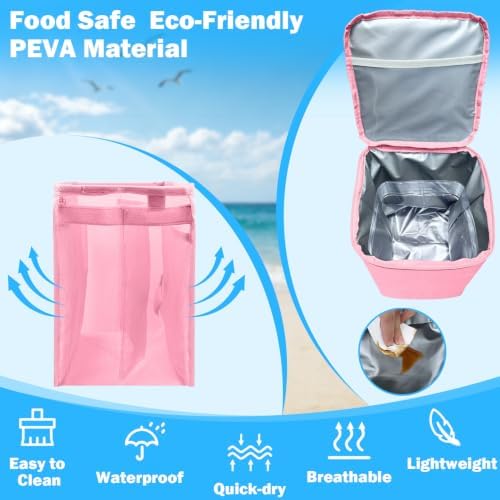 2-in-1 Accessories for XL Large Bogg Bag - Cooler and Organizer Insert, Portable PEVA Cooler Bag, Ice Chest with Handle and Strap, Lightweight Mesh Inserts Bogg Bag Organizer only for XL