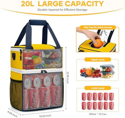 Maelstrom Insulated Lunch Bag, Leakproof Lunch Box with Quick Access Lid