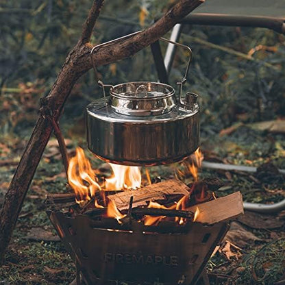 Fire-Maple Antarcti Camping Kettle Stainless Steel Camp Tea Pot, 1.5L