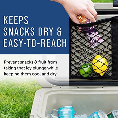 Maplefield Mesh Cooler Organizer Insert - Dry Storage Net for Engel & More Cooler Accessories - RTIC, Yeti - [40x20]