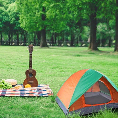 2 Person Tent - Dome Tents for Camping, Waterproof Windproof Backpacking Tent, Easy Set up Small Lightweight Tents, for Hiking Beach Outdoor with 2 Mesh Windows